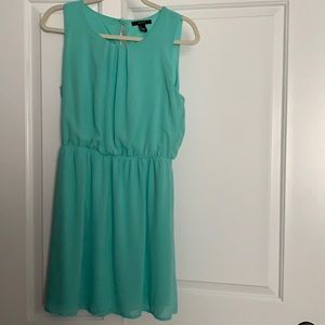 Green spring dress